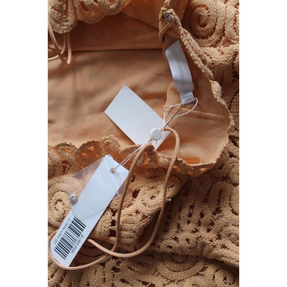 Jonathan Simkhai Alisa Embroidered Midi Fringe Dress Rattan Size US 10 - Picture 8 of 8